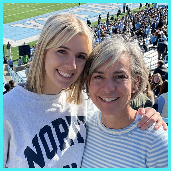 UNC student Katie Billings and her mom